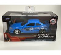 Fast And Furious Mia Acura Integra 1:32 Jada 31029 Voiture Métal Bleue