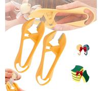 Fast And Portable Garlic Peeler,2025 New Garlic Tweezer Peeler Manual Peeling Skin Remover,Cat Paw Roller Peeling Tube Tool With Hanging,Stainless Steel Easily And Quickly Kitchen Gadget (2pcs)