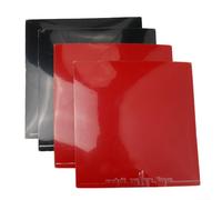 Fast Attack Lot de 4 feuilles de caoutchouc pour tennis de table Dureté 39 Épaisseur 2,2 mm Pour contrôle de la pagaie de ping-pong et rotation Rouge/noir