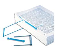 Fast Lot de 50 Relieurs Universels en Plastique Semi-rigide Bleu