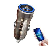 Fast Car Charger - 5,6 x 2,6 cm | Retractable Cable Port PD 30 W Mobile Phone | Fast Car Phone Charger Built pour smartphones, tablettes, Game Controllers, Driving Recorders