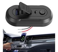 Fast Car Charger, Locator Light Socket, Compact Charging Device with Quick Charge Feature, Vehicle Power Adapter, Car Accessory with Sturdy Build, Electronics Tool for Truck & RV
