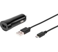 Fast Car Charger Set, Chargeur de voiture avec câble micro USB, 12W (60022)