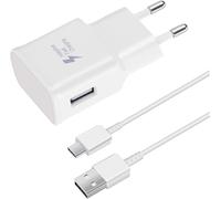 Fast Charger 15w + Usb-C Cable Compatible With Samsung Galaxy S8 S9 S10 S20 S21 S22 S23 Plus Ultra S21 Fe Z Flip 4/Z Fold 4 A54 A52s A53 A34 A33 A20e A14 A13 M54 M53, And Others Smartphones