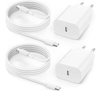Fast Charger for iPhone 15 16/15 16 Pro/15 16 Pro Max/15 16 Plus/Pad Pro Air 10th Generation, 2 Pack AC Adapter Plug USB C Tip 25W with 2M Cable