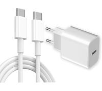 Fast Charger For Iphone 16/15, 20W Usb\U2011C Power Adapter With 2M Usb C To Usb C Cable Compatible With Iphone 16/15 Pro/15 Pro Max/15 Plus/Ipad Pro 12.9/11, Ipad Air 5, Etc. Usb C Plug