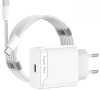 Fast Charger for iPhone Series 16 15 Plus Pro ProMax for i PadAir for A irPods 4, 25W USB C Power Adapter with 1.5M Compact Charging Cable