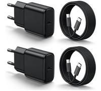 Fast Charger for Samsung 25W, 2Pack USB C Charger Quick Charge Plug and 2M Cable Compatible with Samsung Galaxy S24/S24 Ultra/S23 Ultra/S23+/S22/S21/S20 Ultra/Plus/S24+/Note 20/10/9/A53/C55/A71