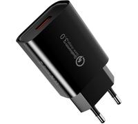 Fast Charger Mains Usb Plug For Samsung Galaxy S21 20 S10 S9 S8 S7 A55 A53 A50 A40 A34 A20 A15 A13 A03 M34, For Iphone Xiaomi Google Huawei Oppo Oneplus, Quick Charge 3.0 18w Adapter