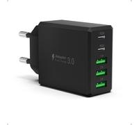 Fast Charger Usb C, 50w 5 Ports 2usb C & 3usb A Pd3.0 Multi Sector Fast Charger For Iphone 15 Pro Max/14/13/12/11 Plus, Pad Pro Air Mini, Samsung S24/S23 Ultra, Google Pixel Adapter