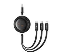 Fast Charging Cable 3in1 Baseus Free2draw, Usb To Micro Usb Usb-C Lig