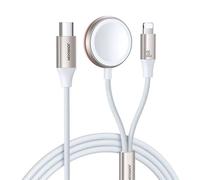 Fast Charging Magnetic Charger 2-In-1 Joyroom S-Iw012 30w 1.5m (White