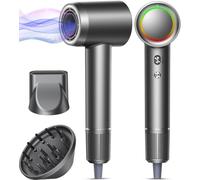 Fast Dry Hair Dryer [Professional Hair Care] 500 Million Negative Ionic, 160 000 tr/min High Speed Blow Dryer, Quiet & Temp Control Hairdryer, Portable Travel Hairblow with Magnetic Diffuser & Nozzle