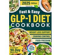 Fast & Easy GLP-1 Diet Cookbook: A Sustainable 90-Day Meal Plan with 5-Ingredient Recipes Ready in 20 Minutes to Lose Weight, Curb Cravings, and Finally Feel Nourished. Includes Mindset Strategies