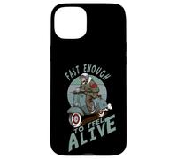 Fast Enough to Feel Alive Scooter Squelette Rétro Coque pour iPhone 15 Plus