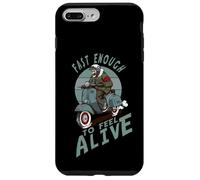 Fast Enough to Feel Alive Scooter Squelette Rétro Coque pour iPhone 7 Plus/8 Plus