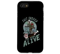 Fast Enough to Feel Alive Scooter Squelette Rétro Coque pour iPhone SE (2020) / 7/8