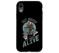 Fast Enough to Feel Alive Scooter Squelette Rétro Coque pour iPhone XR