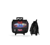 Fast et Furious - Cartable Scolaire à Roulettes 38 cm - Garçon - Noir - 2 Compartiments - Créateur - Moyen - Polyester