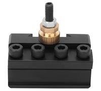 Fast Exchange Tool Post Holder | Aluminum Alloy Cut Off Parting Tool Post for Lathe/Motor/Bench | High Grade Exactness Turning Facing Knurling Tool Holder
