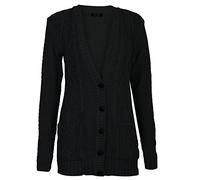Fast Fashion - Cardigan Câble Manches Longues Bouton Grandad Tricoté - Femmes