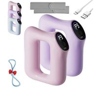Fast Fat Burning Yoga Ring Massager,2025 Upgraded Full-Body Fascia Ring,360° Full-Body 3-in-1,5 Levels/3 Modes,Deep Tissue Vibration for Muscle Knot Recovery Relaxation (Pink+Purple)