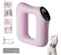 Fast Fat Burning Yoga Ring Massager, Multifunctional Full-Body Fascia Ring, 3 Modes & 5 Intensity Levels, Adjustable Modes & Intensity, for Muscle Recovery and Relaxation for Home Travel (Pink)