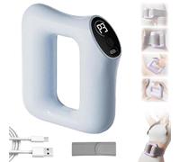 Fast Fat Burning Yoga Ring Massager, Multifunctional Full-Body Fascia Ring, Adjustable 3 Modes 5 Levels, Ergonomic Electric Fascia Massager, with Hands-Free Strap, Digital Display (Blue)