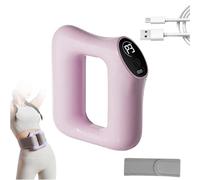 Fast Fat Burning Yoga Ring Massager, Multifunctional Full-Body Fascia Ring, Ergonomic Electric Fascia Massager, 3 Modes & 5 Intensity Levels, 360° Full-Body 3-in-1 (Pink)