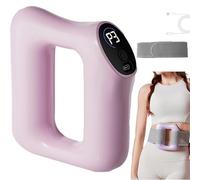 Fast Fat Burning Yoga Ring Massager, Multifunctional Full-Body Massager Ring, 5 Modes and 3 Levels, Slimming Belt for Belly, Portable Cordless for Home Travel (Pink)