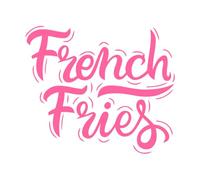 Fast Food Junk Street Food Cafe Boulangerie Restaurant Badge Pizza Burger Gravure Stickers 67,2 x 69,4 cm Ne pas endommager la surface murale Rose