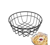 Fast Food Panier-Metal, style rétro | Mini-Picniques Paniers portables pour collations et fruits, paniers de rangement réutilisables pour la cuisine, le bar et le jardin, la coque décorative pour l'in