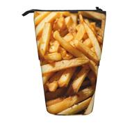 Fast Food Trousse à crayons rétractable verticale Trousse de maquillage Sac de rangement pour stylos, crayons et petits objets, Noir , Taille unique, Trousse de maquillage