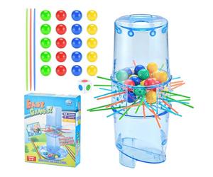 Fast Fun - Jeu de baguettes de traction - Jeu de tirages rapide - Bâtons et unité de jeu - Jouet de fête - Match rapide - Jeu de compétence interactive pour enfants, famille et groupe