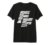 Fast & Furious 25th Anniversary Franchise Logo Stack T-Shirt Haut de Gamme