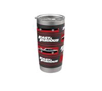 Fast & Furious 25th Anniversary Muscle Car All Over Print Gobelet isotherme en acier inoxydable double paroi