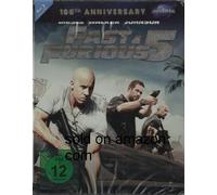 Fast Furious 5 - 100th Anniversary Universal Steelbook Edition [Blu-Ray]