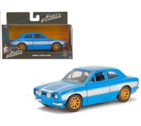 Fast & Furious Brian's Ford Escort Rs2000 Mk1 Bleu / Blanc Modèle JADA TOYS 1:32