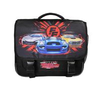 Fast & Furious - Cartable Scolaire 38 cm - Garçon - Noir - 2 Compartiments