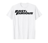 Fast & Furious Flat Black Bold Movie Logo T-Shirt