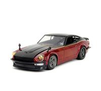 Fast & Furious Jada Nissan Datsun 240Z Modèle de voiture moulé sous pression 1:24 (FAST X), rouge, jouets pour enfants et adultes, véhicule à collectionner et jouer