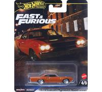 FAST FURIOUS Modèle Auto 1970 PLYMOUTH ROADRUNNER Échelle 1:64 Hot Wheels JBL87