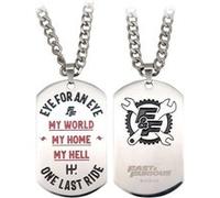 Fast & Furious - Pendentifs Fast & Furious Dog Tag