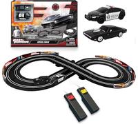 Fast & Furious Speed Chase Electric Racetrack Slot Car Set, 2X 1:43 Replica Cars, Eight Figure Track 2.4M / 7.9FT Racetrack for Kids, Ages 3+