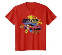 Fast & Furious: Spy Racers It's Race Time Echo Pearl T-Shirt, Enfant, Rouge, 3 Ans