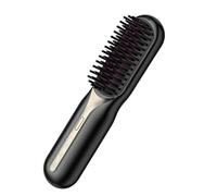 Fast Hair Straightener - Electric Brush for Frizz Control | Ionic Heated Comb with Adjustable Temperature, Cordless Rechargeable, Hair Tool for Girls Morning Routine Travel Vacation Use