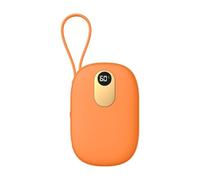 Fast Heating Banque d'alimentation Chauffe-Mains 2 en 1 10 000 mAh - Mini Portable, Chauffage Double Face, Charge Rapide, Chauffage 24 h +(Orange)