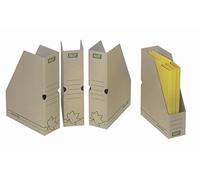 Fast Lot de 10 Porte-Revues Natural Line 33x25cm Dos 8cm Couverture Carte Recyclée Kraft écru 100725806