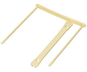 Fast lot de 100 Relieurs d'Archives en Plastiques Beige pour Documents Standards