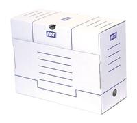 FAST Lot de 25 boîtes d'archives - Manuelle - 15 cm - Blanc et bleu